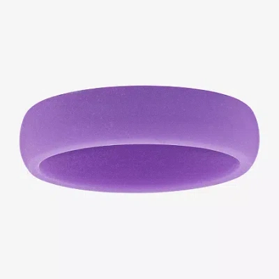 Modern Bride Womens 6mm Silicone Wedding Band In Transparent