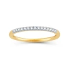Modern Bride Womens Diamond Accent Natural White Diamond 14k Gold Wedding Band In Gold