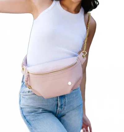 Modern + Chic Catherine Belt Bag In Pink