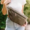 Modern + Chic Presley Sling Bag In Dark Khaki Olive In Multi