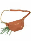 Modern + Chic Women's Catherine Adjustable Crossbody Belt Fanny Bag In Camel In Brown