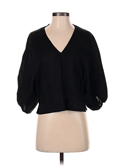 Pre-owned Modern Citizen 3/4 Sleeve Blouse In Black