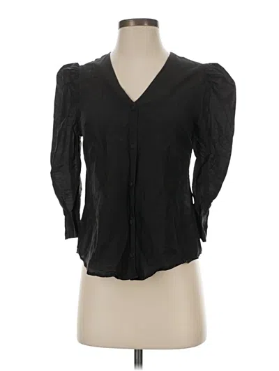 Pre-owned Modern Citizen 3/4 Sleeve Blouse In Black