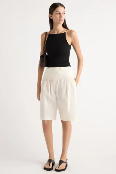 Modern Citizen Arlo Cotton Bermuda Short In White