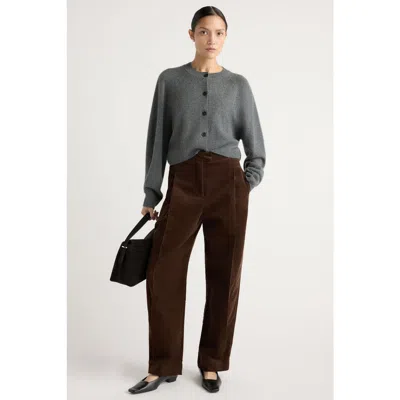 Modern Citizen Austino Corduroy Barrel-leg Pant In Brown