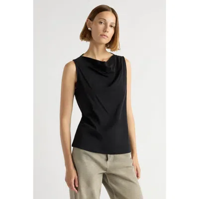 Modern Citizen Carissa Cowl-neck Tank In Black
