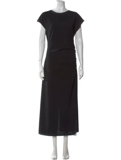 Pre-owned Modern Citizen Crew Neck Long Dress In Black