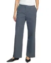 Modern Citizen Eleni Contrast-stitch Straight Leg Pant In Blue