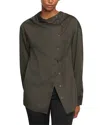 Modern Citizen Jemima Wrap-neck Tencel Blouse In Green