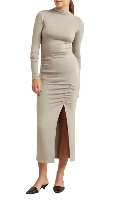 Modern Citizen Kiki Midi Skirt In Umber In Multi