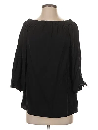 Pre-owned Modern Citizen Long Sleeve Blouse In Black