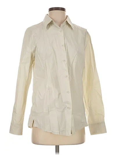 Pre-owned Modern Citizen Long Sleeve Blouse In Ivory