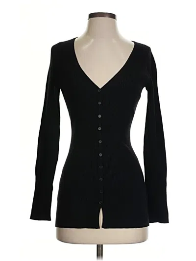 Pre-owned Modern Citizen Long Sleeve Top Black Sweetheart Neckline Tops