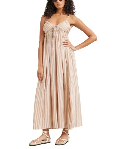 Modern Citizen Lucia Striped Keyhole Cami Dress In Pink