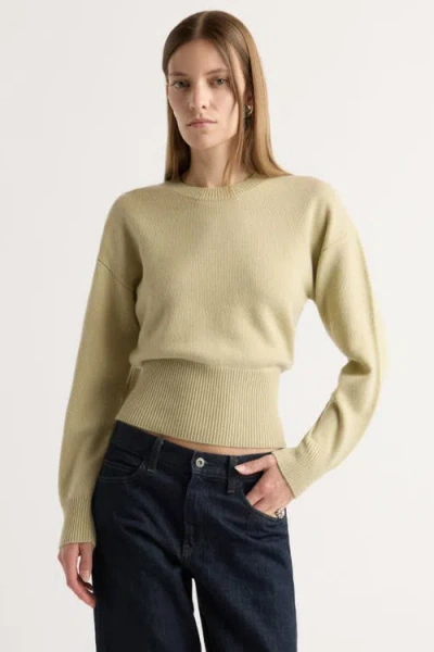 Modern Citizen Marielle Wool-cashmere Blouson Sweater In Green