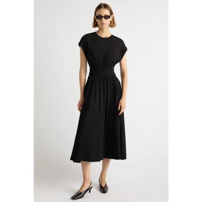 Modern Citizen Prima Jersey Midi Dress In Black