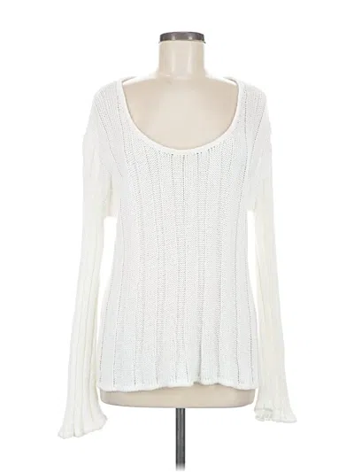 Pre-owned Modern Citizen Pullover Sweater In White