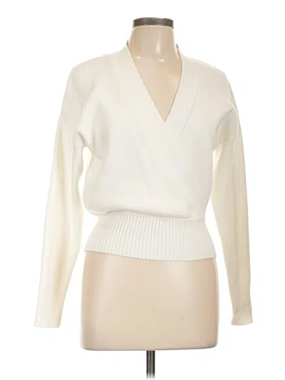 Pre-owned Modern Citizen Pullover Sweater In White