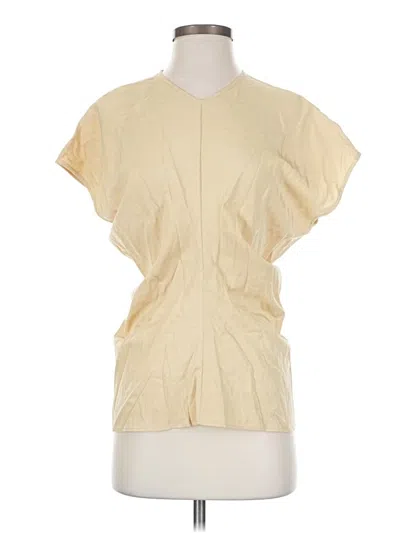 Pre-owned Modern Citizen Short Sleeve Blouse In Ivory