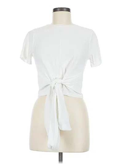 Pre-owned Modern Citizen Short Sleeve Blouse In Ivory