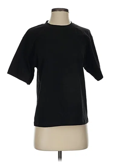 Pre-owned Modern Citizen Short Sleeve Top Black Crew Neck Tops