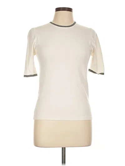 Pre-owned Modern Citizen Short Sleeve Turtleneck In Ivory