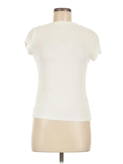 Pre-owned Modern Citizen Short Sleeve Turtleneck In Ivory