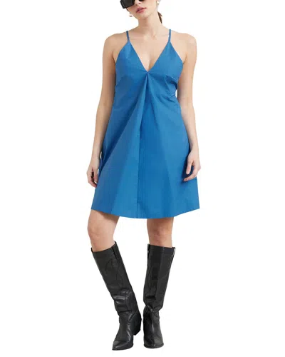 Modern Citizen Talia V-neck Cami Mini Dress In Blue