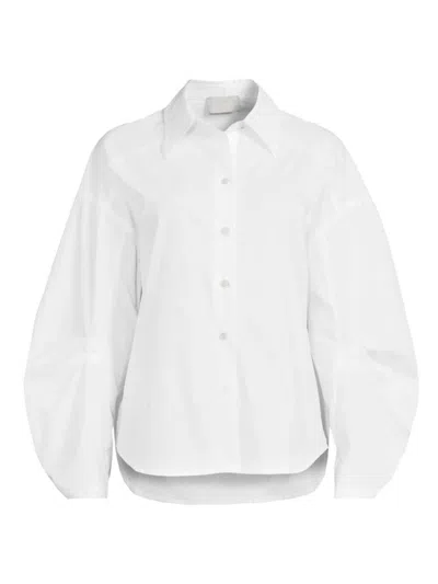 Modern Citizen Women's Lilia Cotton Puff-sleeve Shirt In White