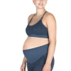 Modern Eternity Maternity Bella Active Maternity Nursing Bra In Blue