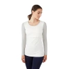 Modern Eternity Maternity Charlotte Long Sleeve Nursing & Maternity Top In Gray