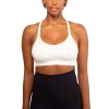 Modern Eternity Maternity Chelsea Nursing Bra Racer Back In White