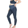 Modern Eternity Maternity Ella Activewear Seamless Maternity Leggings In Blue