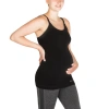 Modern Eternity Maternity Hannah Rayon Yoga Nursing Tank In Black