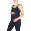 Modern Eternity Maternity Hannah Rayon Yoga Nursing Tank In Blue