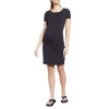 Modern Eternity Maternity Juliet Nursing Dress In Black