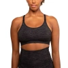 Modern Eternity Maternity Layla Yoga Racer Back Nursing Bra In Gray