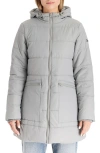 Modern Eternity Maternity Modern Eternity 3-in-1 Hybrid Quilted Waterproof Maternity Puffer Coat In Gray