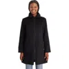 Modern Eternity Maternity Modern Eternity Khloe 3-in-1 Wool-blend Maternity Coat Semi-fitted In Black