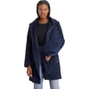 Modern Eternity Maternity Modern Eternity Khloe 3-in-1 Wool-blend Maternity Coat Semi-fitted In Blue
