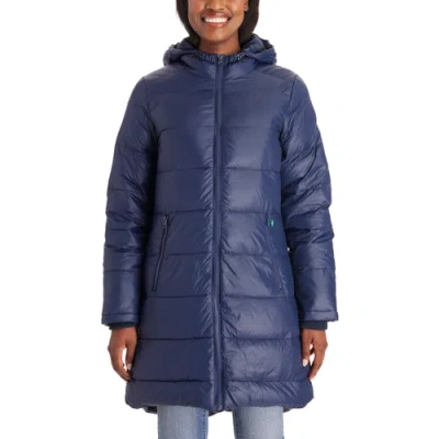 Modern Eternity Maternity Modern Eternity Naomi 3-in-1 Down-filled Nylon Maternity & Babywearing Par In Blue