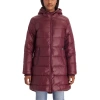 Modern Eternity Maternity Modern Eternity Naomi 3-in-1 Down-filled Nylon Maternity & Babywearing Par In Burgundy