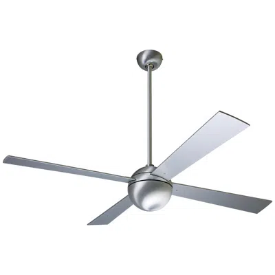 Modern Fan 52"  Aluminum Finish Ball Ceiling Fan With Wall Control