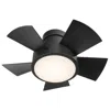 Modern Forms 26"  Vox Matte Black Led Smart Ceiling Fan In Black