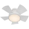 Modern Forms 26"  Vox Matte White Led Smart Ceiling Fan