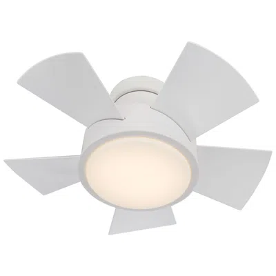 Modern Forms 26"  Vox Matte White Led Smart Ceiling Fan