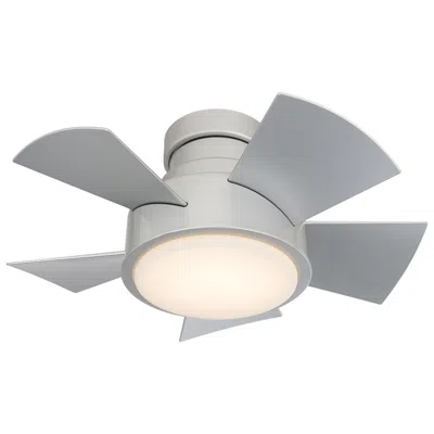 Modern Forms 26" Vox Titanium Silver 2700k Led Smart Hugger Ceiling Fan