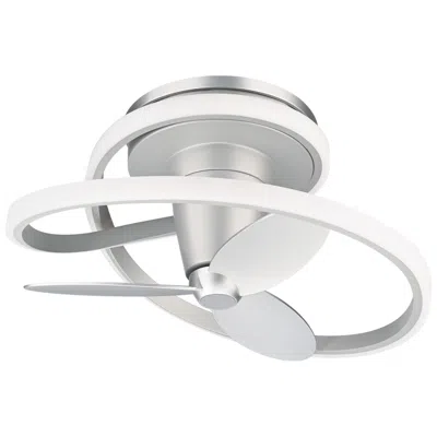 Modern Forms 28"  Veloce Titanium Led Damp Smart Hugger Ceiling Fan In Gray