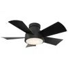 Modern Forms 38"  Vox Matte Black 2700k Led Smart Ceiling Fan In Black