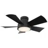 Modern Forms 38"  Vox Matte Black Led Smart Ceiling Fan In Black